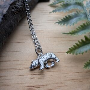 Bear Pendant Necklace - Women Jewelry